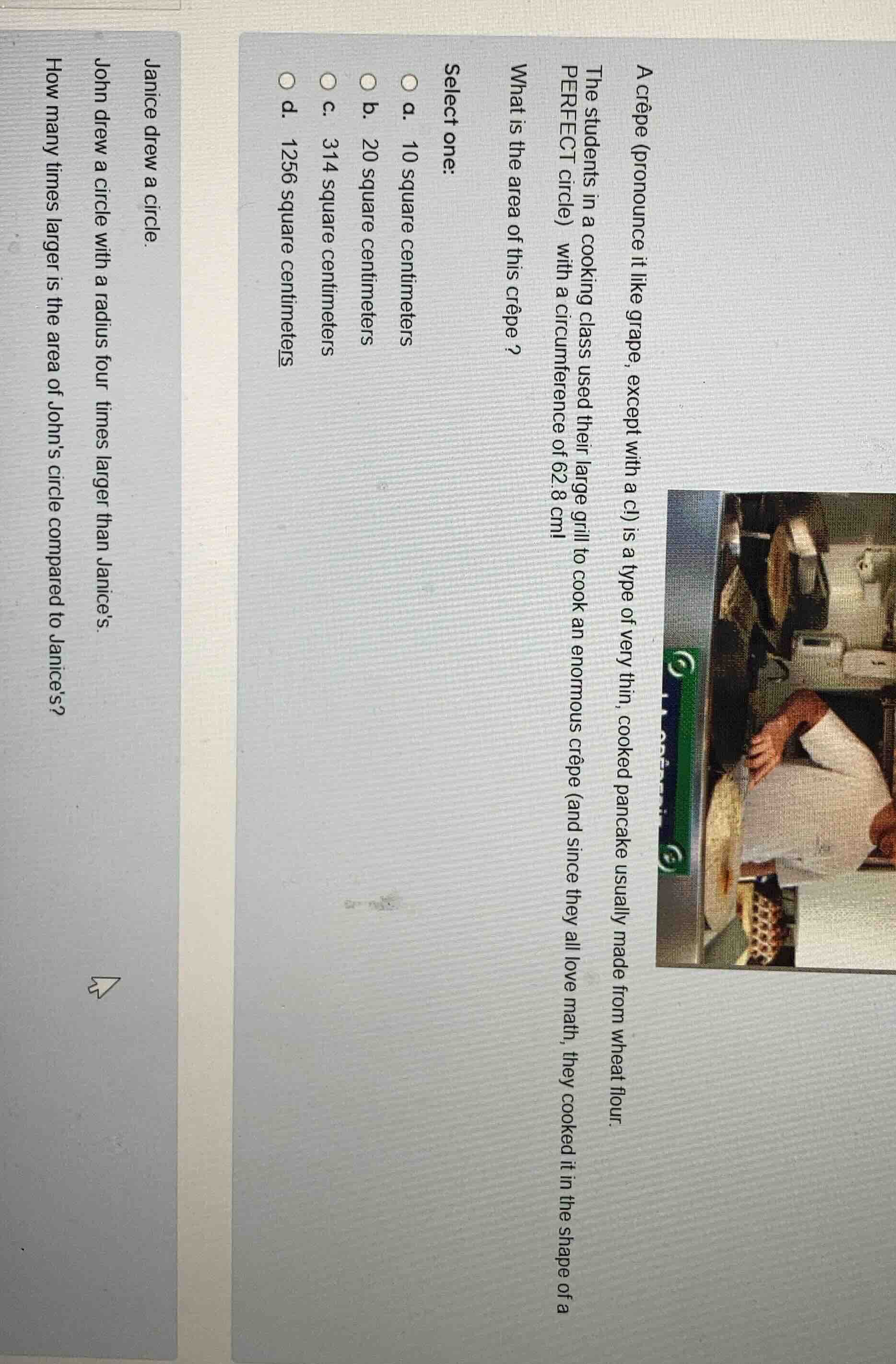 a crêpe (pronounce it like grape, except with a c!) is a type of very t…