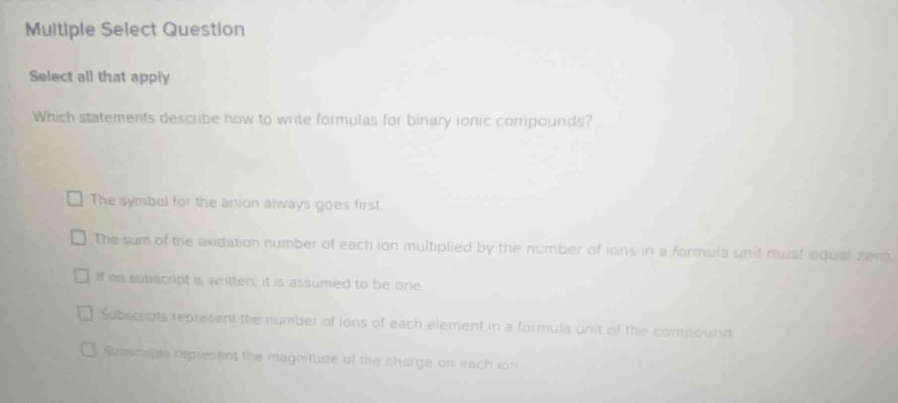 multiple select question select all that apply which statements describ…