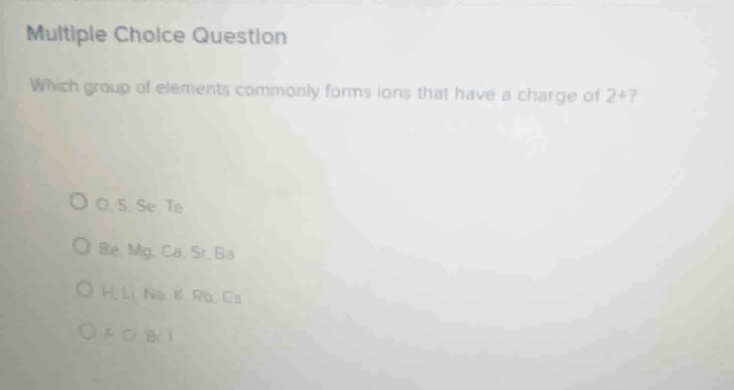 multiple choice question which group of elements commonly forms ions th…