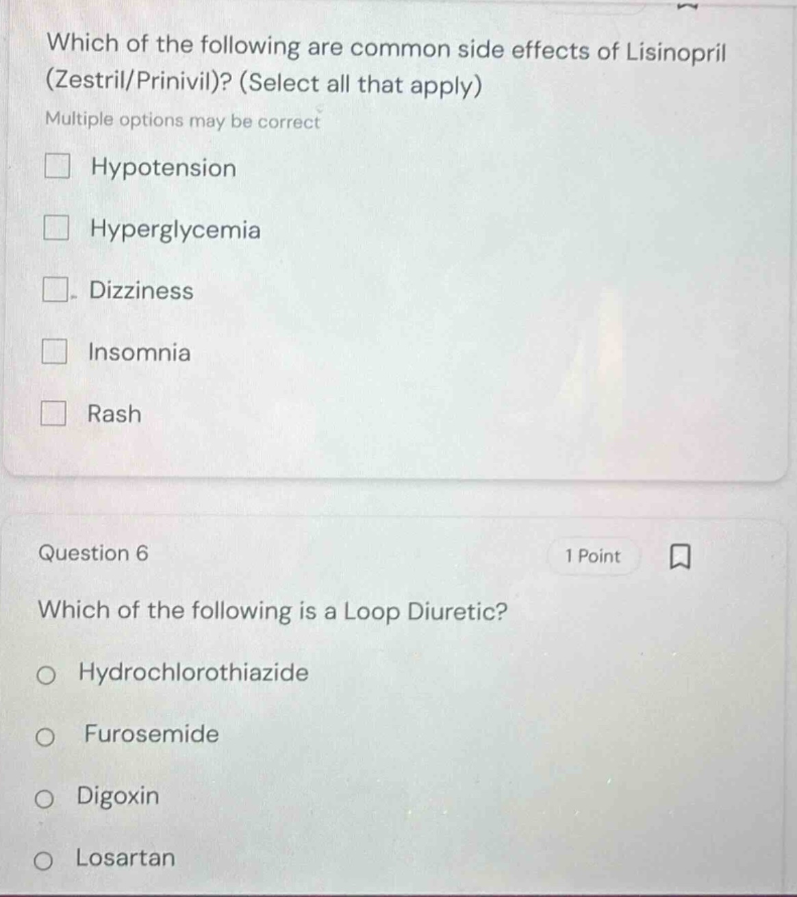 which of the following are common side effects of lisinopril (zestril/p…