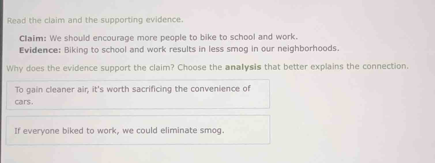 read the claim and the supporting evidence. claim: we should encourage …