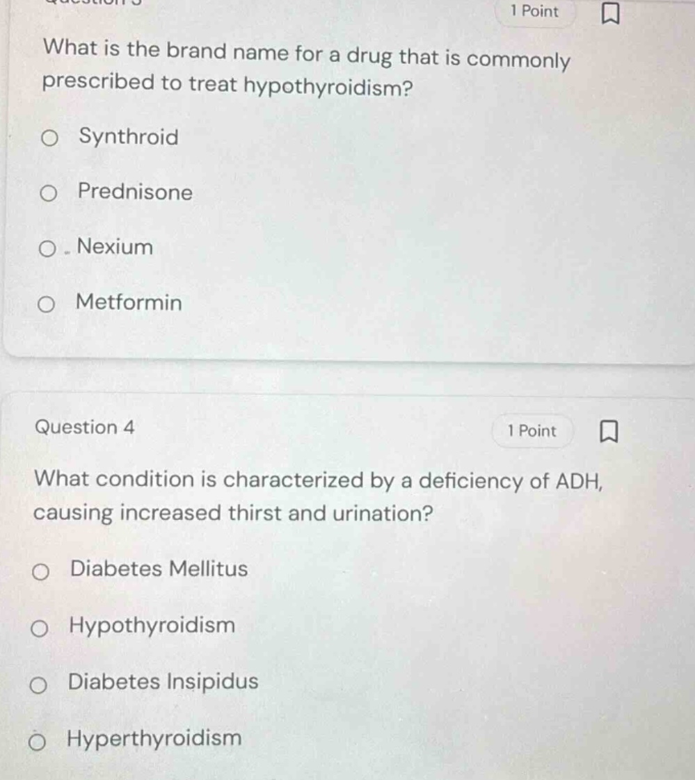 question 3 1 point what is the brand name for a drug that is commonly p…
