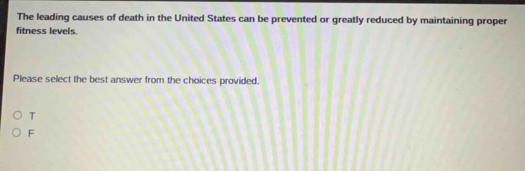 the leading causes of death in the united states can be prevented or gr…