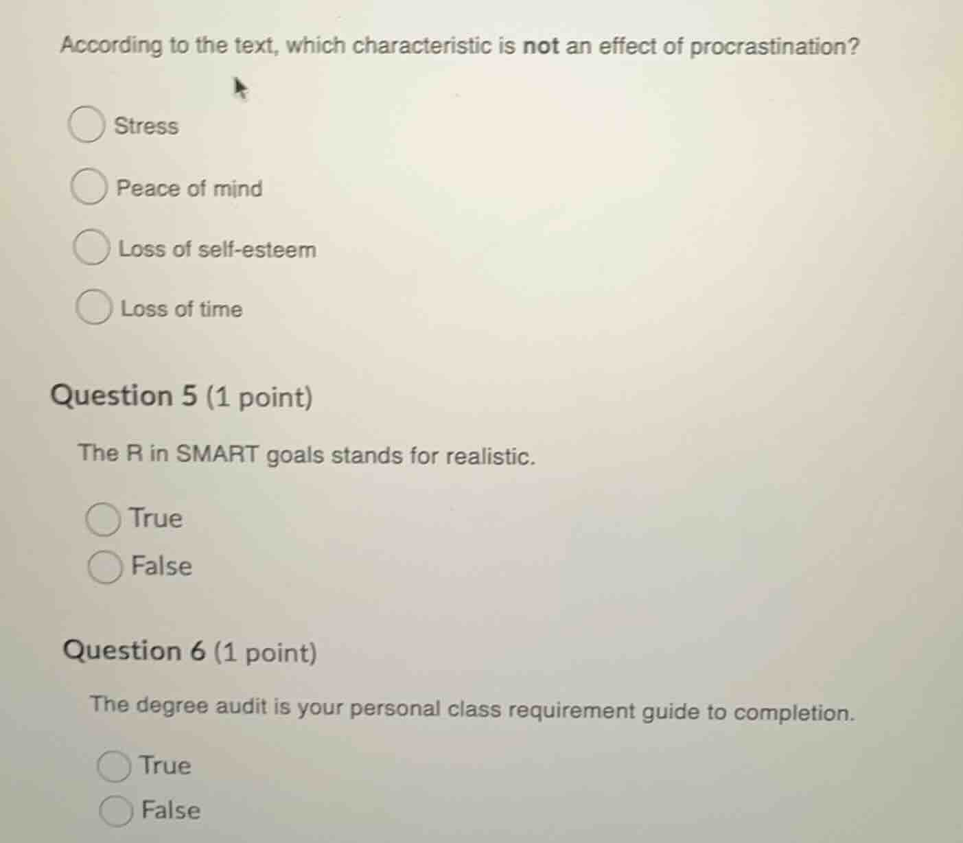 according to the text, which characteristic is not an effect of procras…