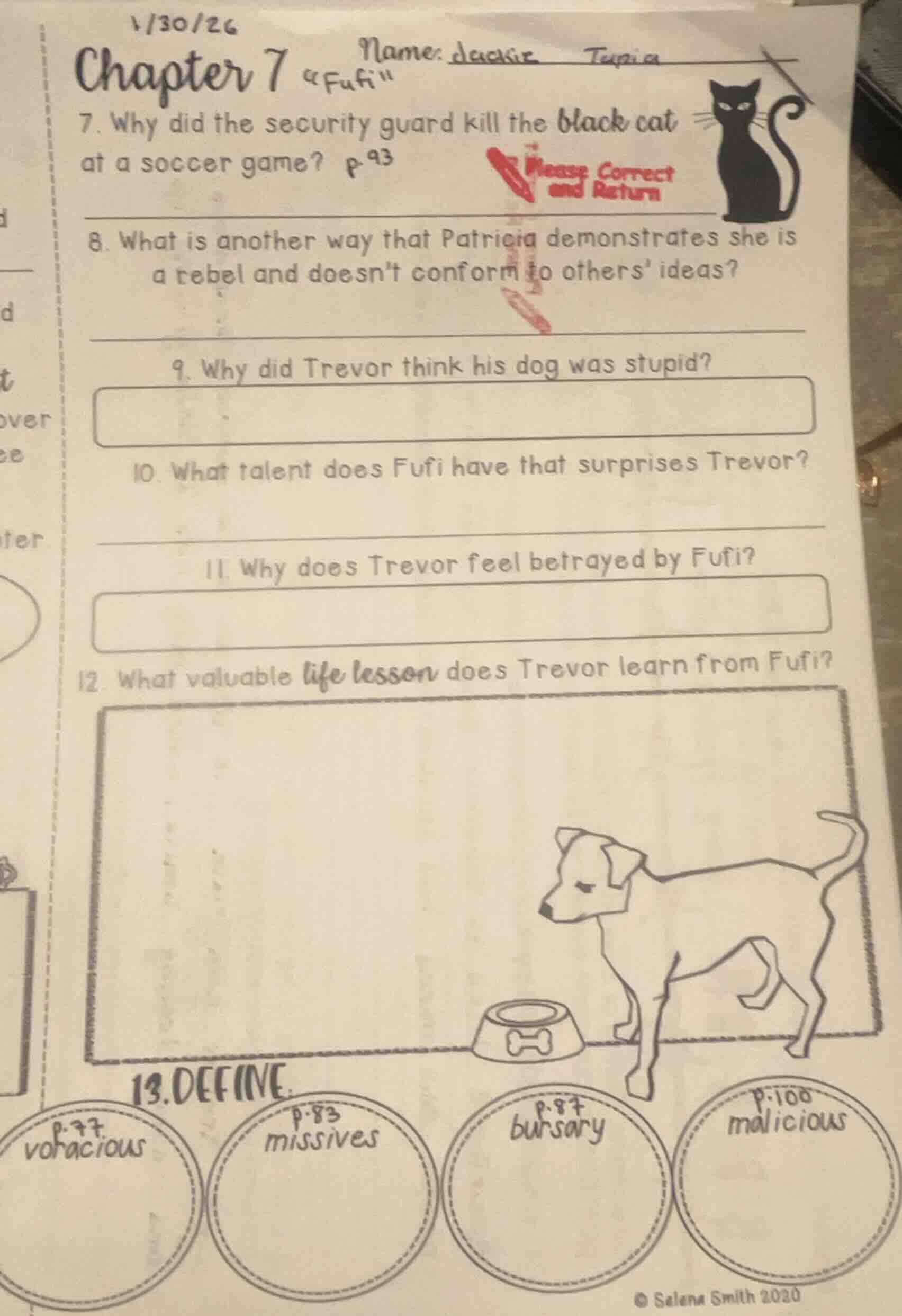 1/30/26 name: deacrie tupia chapter 7 “fufi” 7. why did the security gu…