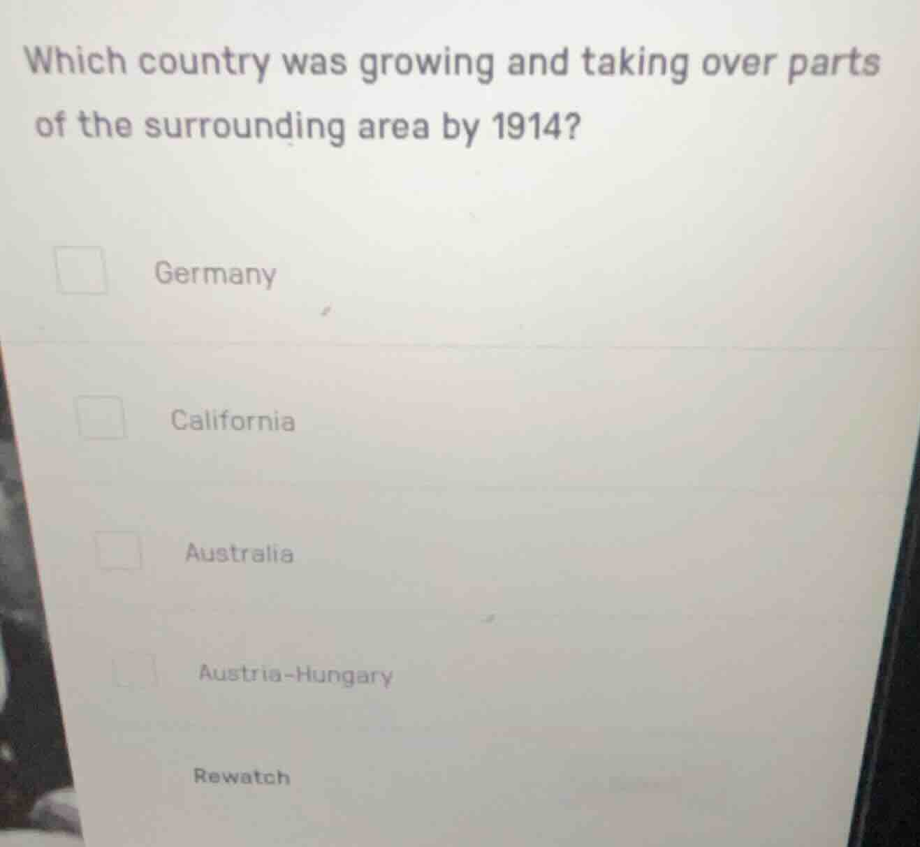 which country was growing and taking over parts of the surrounding area…