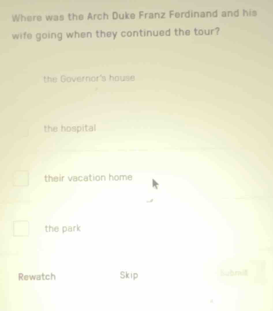 where was the arch duke franz ferdinand and his wife going when they co…