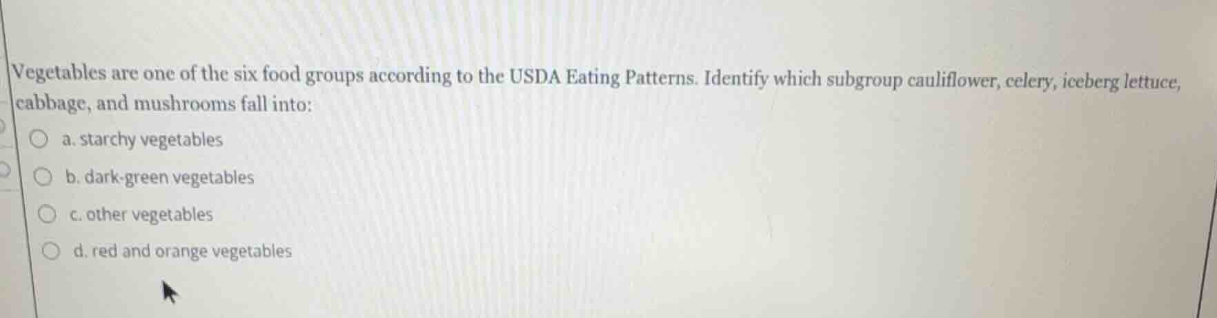 vegetables are one of the six food groups according to the usda eating …