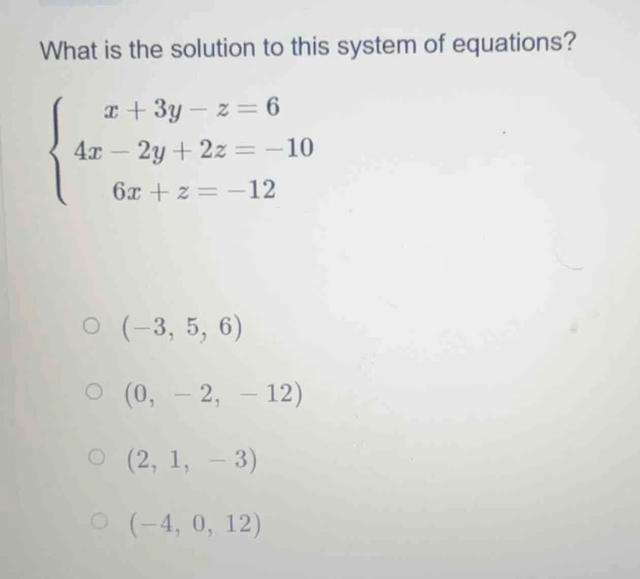 what is the solution to this system of equations?\\(\\begin{cases}\\ \\…