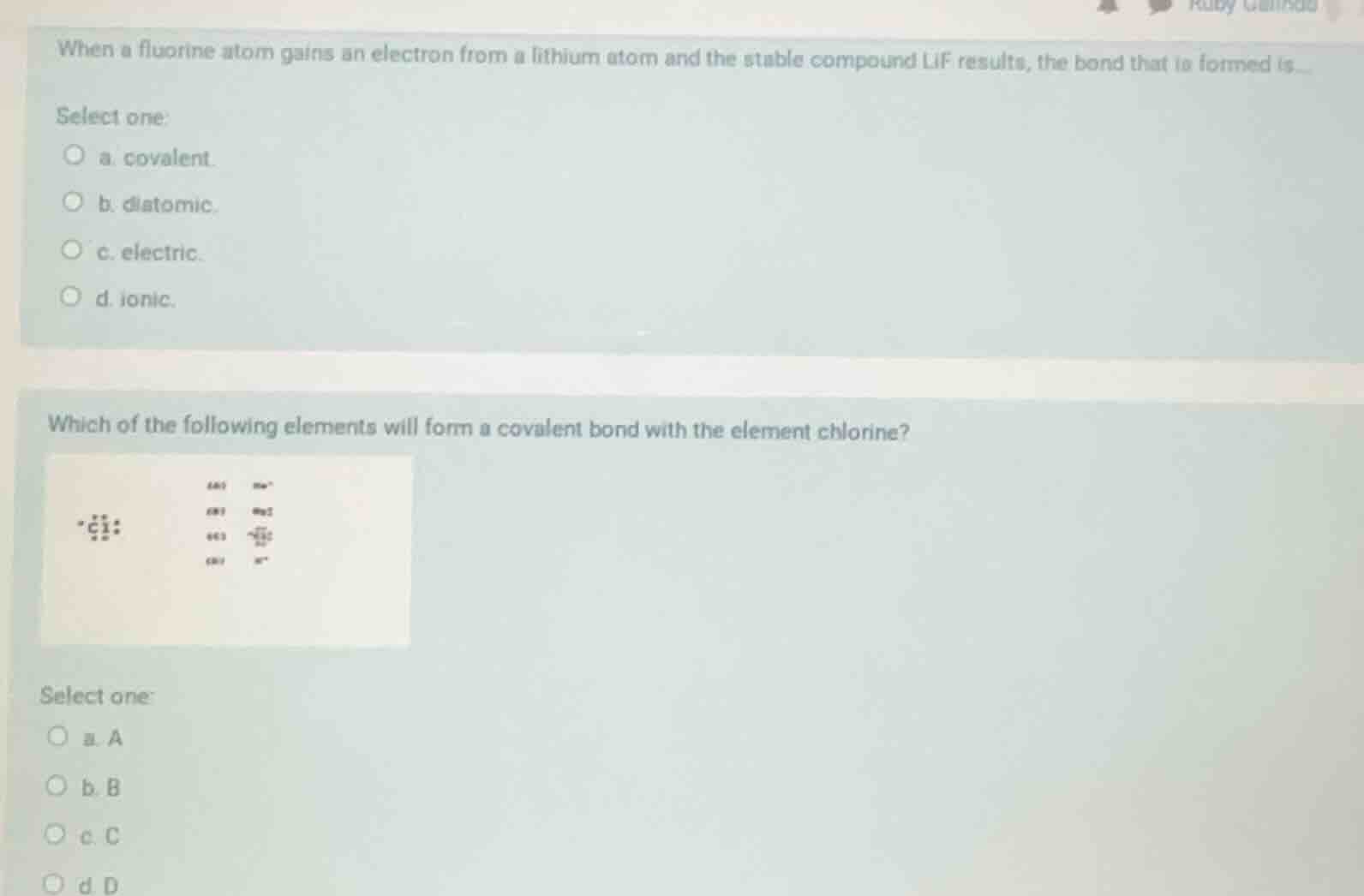 when a fluorine atom gains an electron from a lithium atom and the stab…