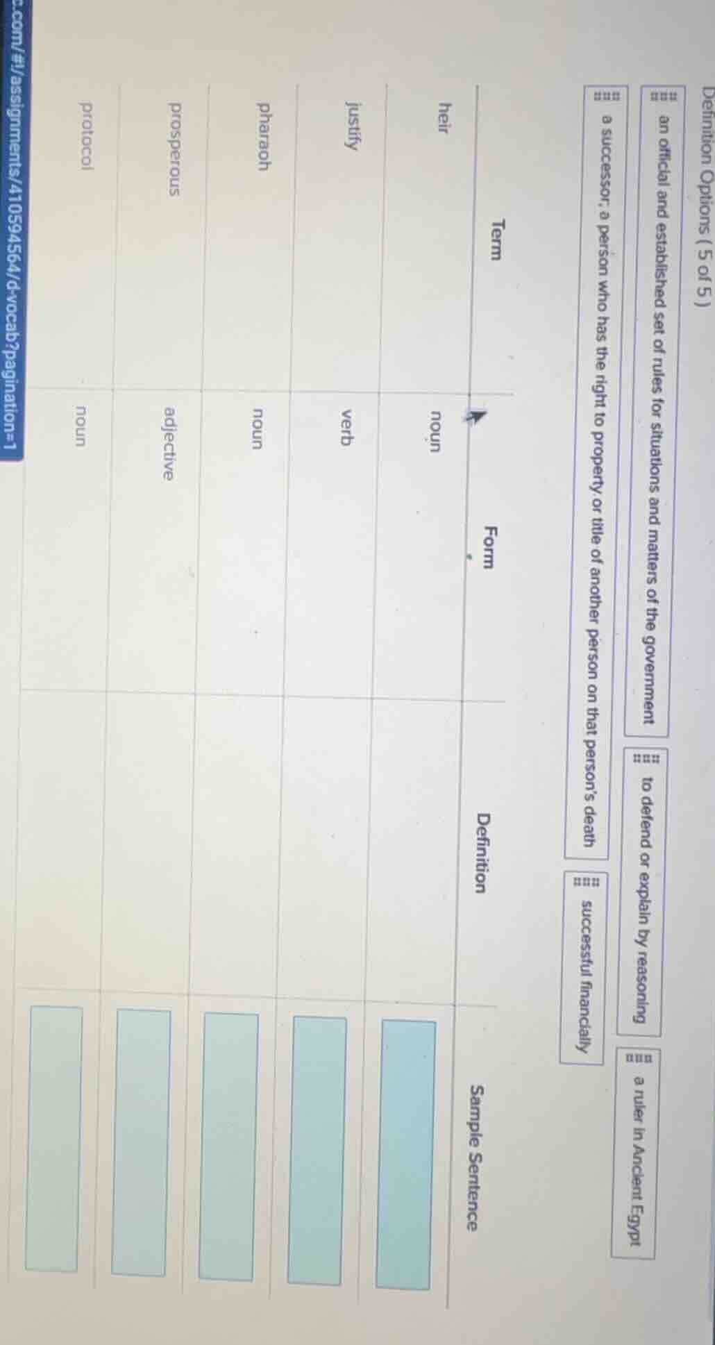 definition options (5 of 5) an official and established set of rules fo…