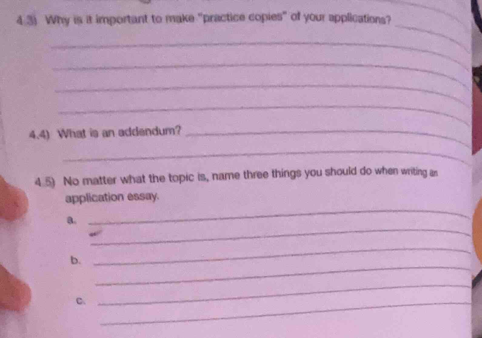 4.3 why is it important to make \practice copies\ of your applications?…