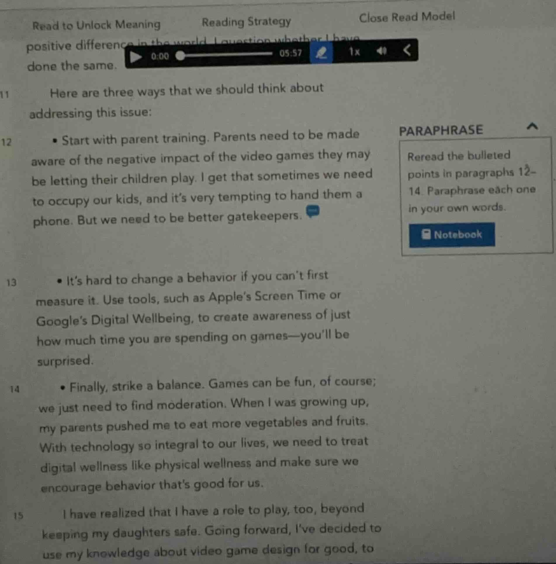 read to unlock meaning reading strategy close read model positive diffe…