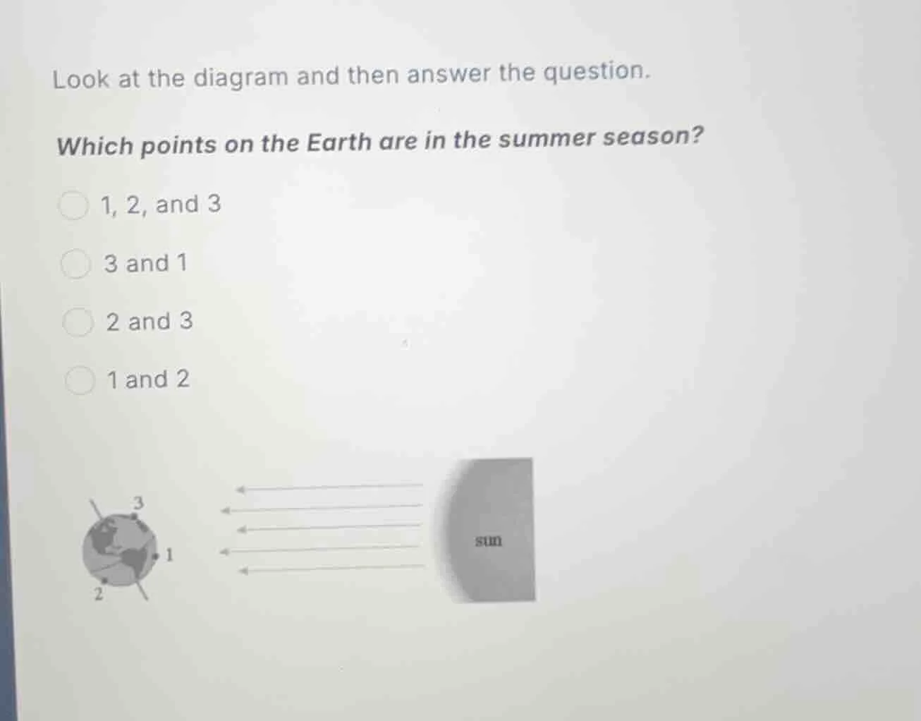 look at the diagram and then answer the question. which points on the e…