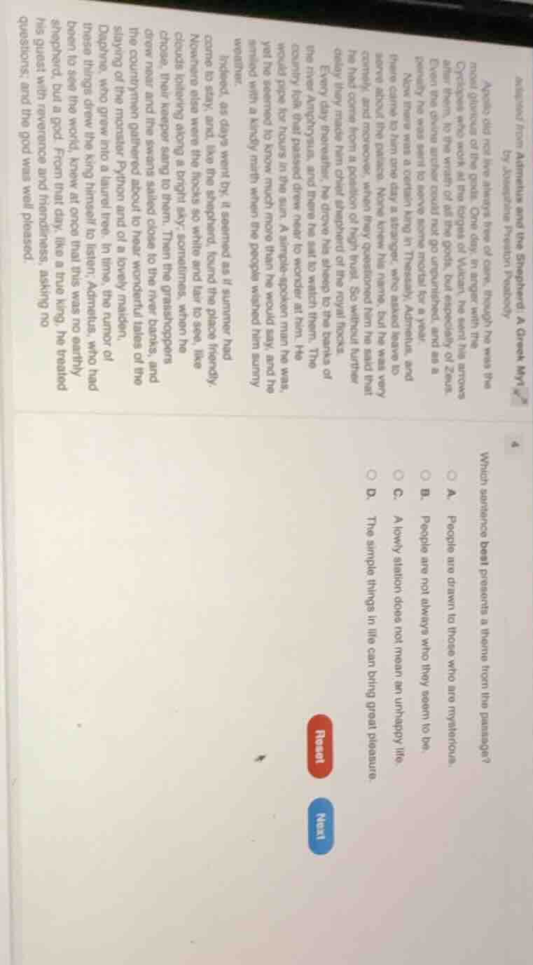 apollo and the shepherd: a greek myth by apollonius rhodius (excerpt) a…