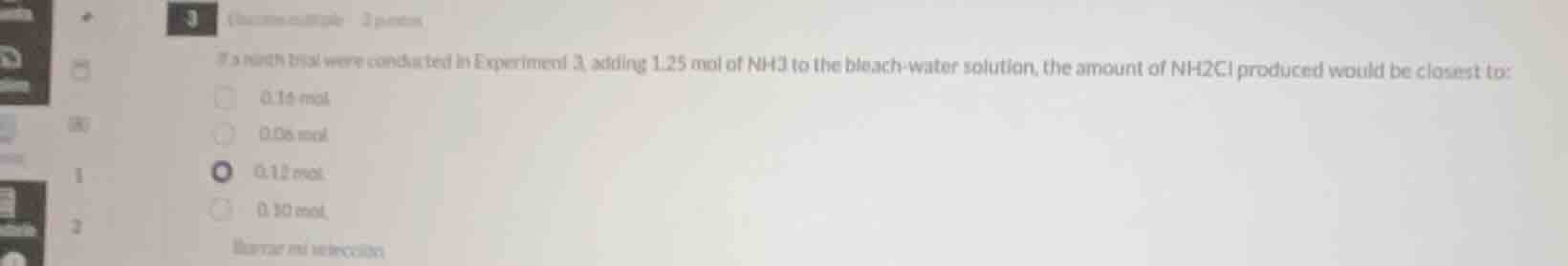 3 (choice couple 2 points) if a ninth trial were conducted in experimen…