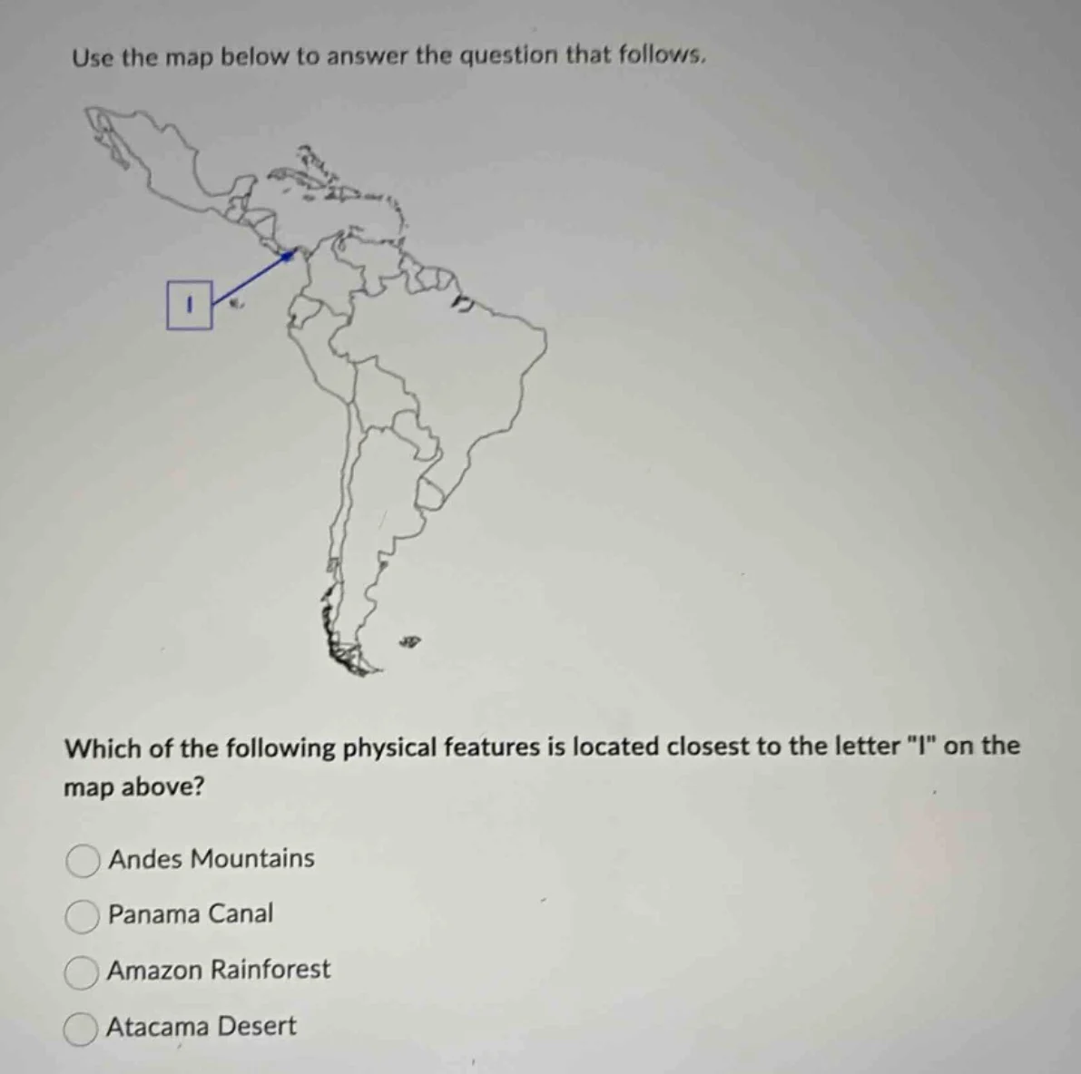 use the map below to answer the question that follows. which of the fol…