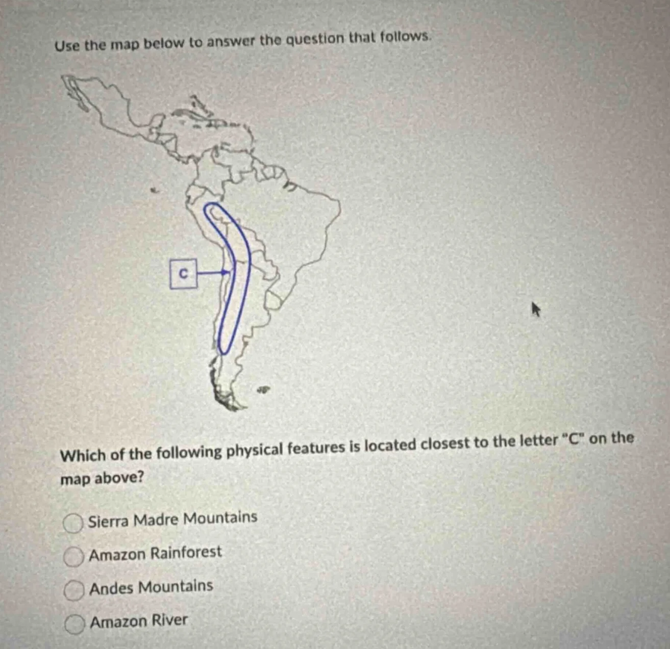 use the map below to answer the question that follows. which of the fol…