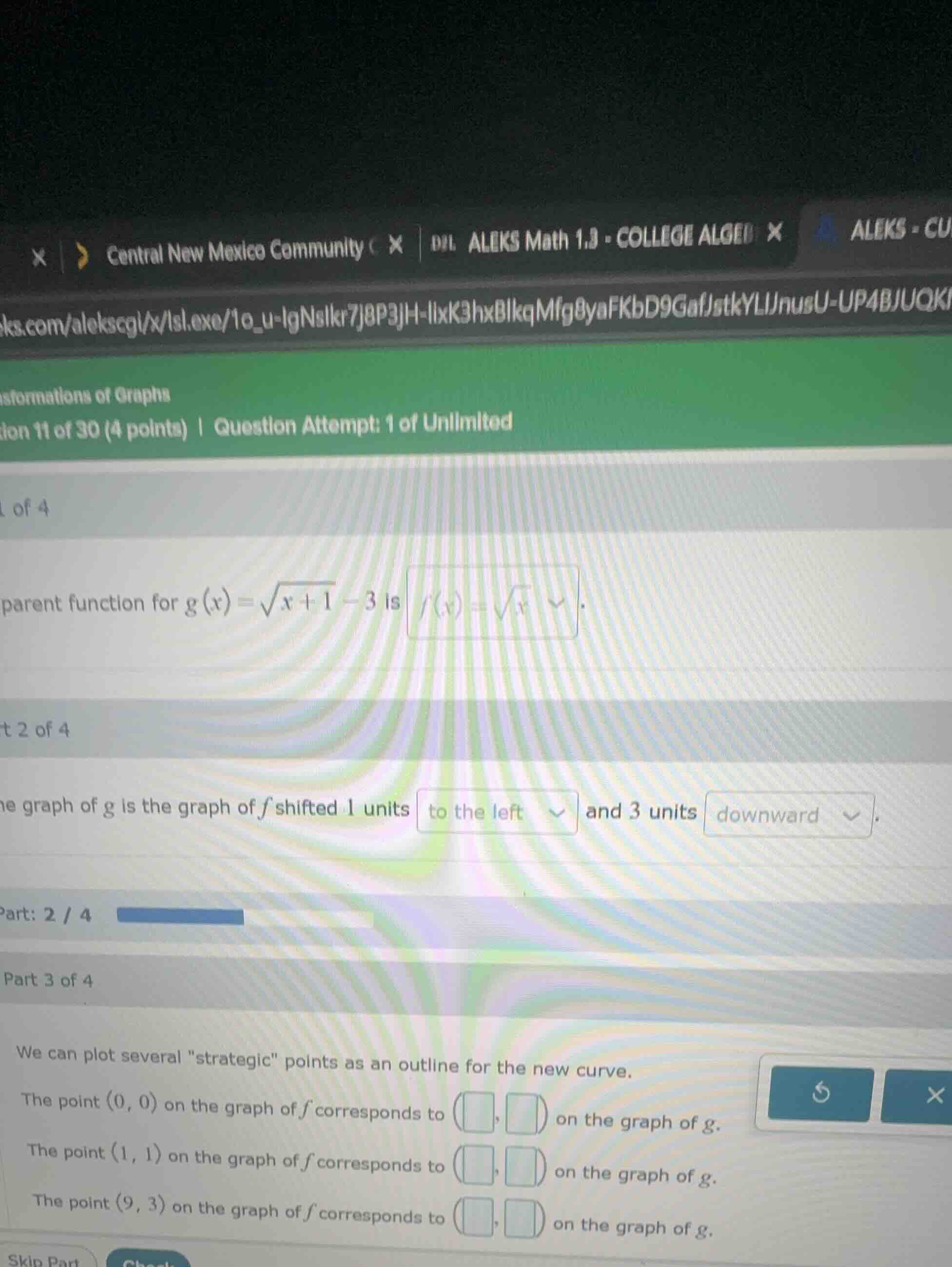 part 3 of 4 we can plot several \strategic\ points as an outline for th…