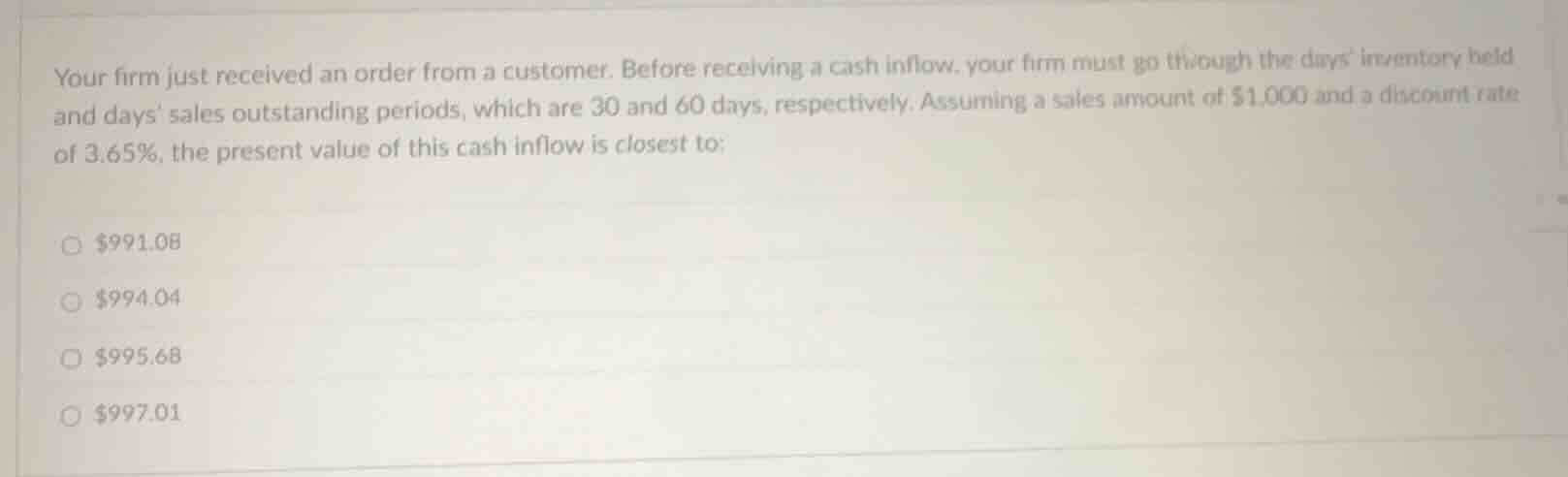 your firm just received an order from a customer. before receiving a ca…