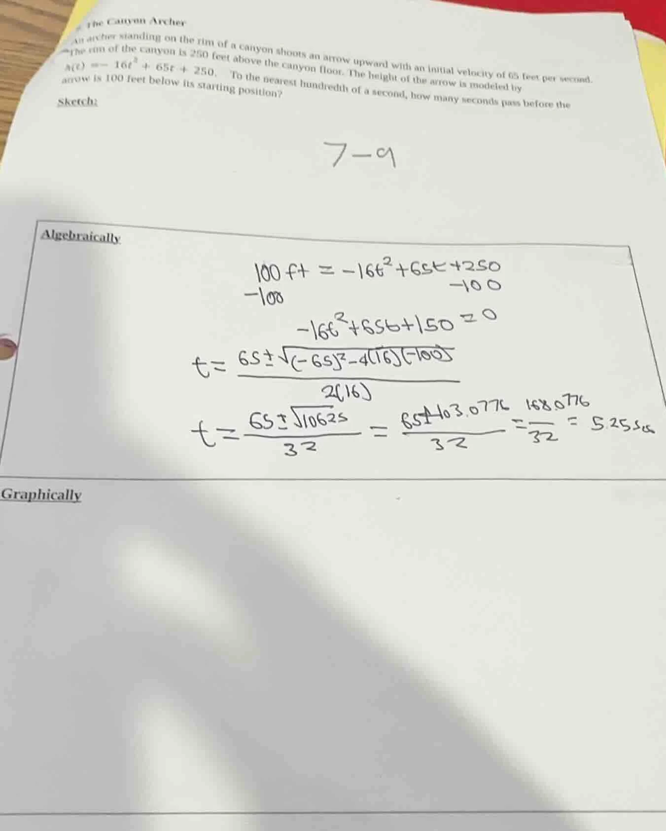 the canyon archer an archer standing on the rim of a canyon shoots an a…