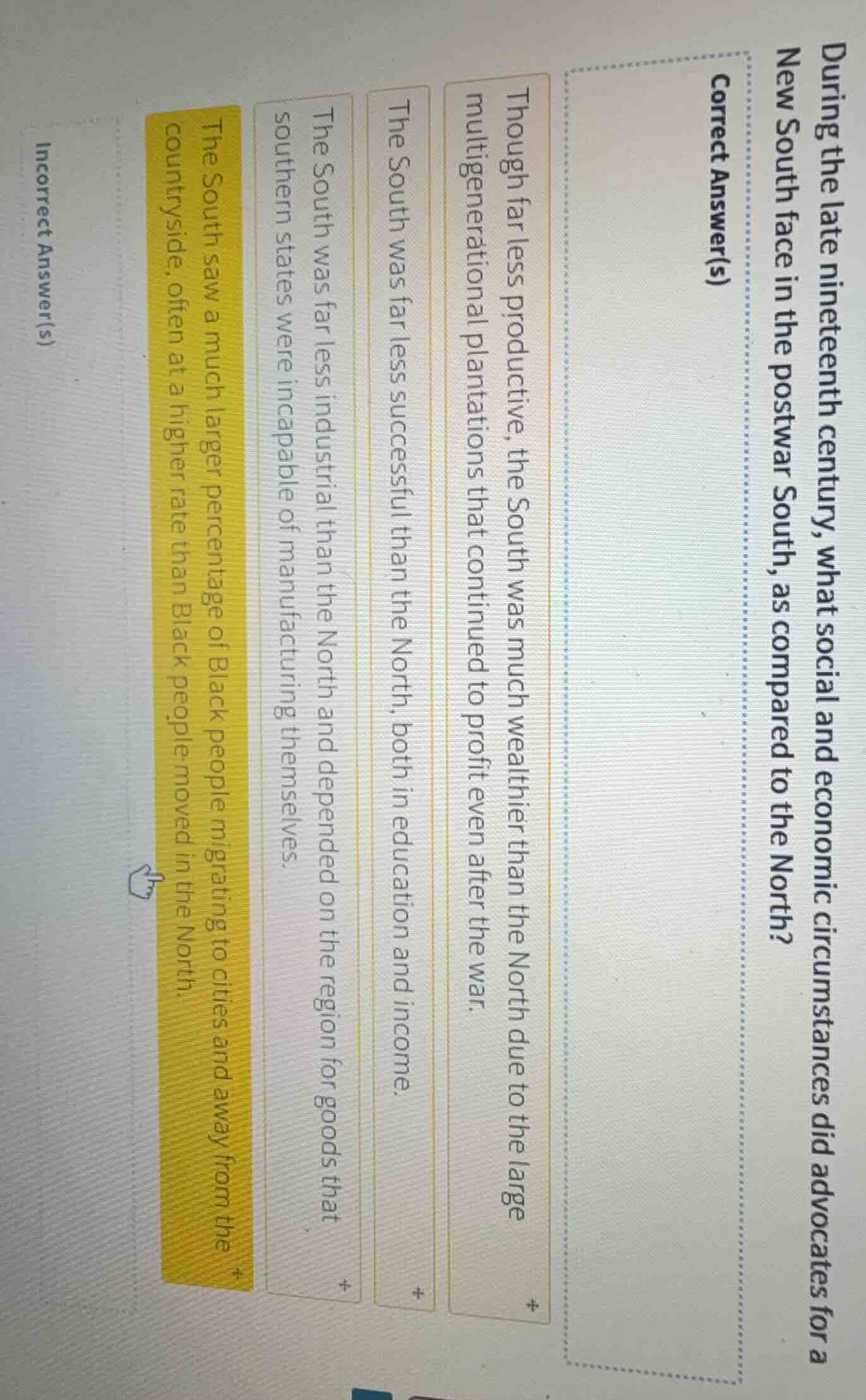 during the late nineteenth century, what social and economic circumstan…