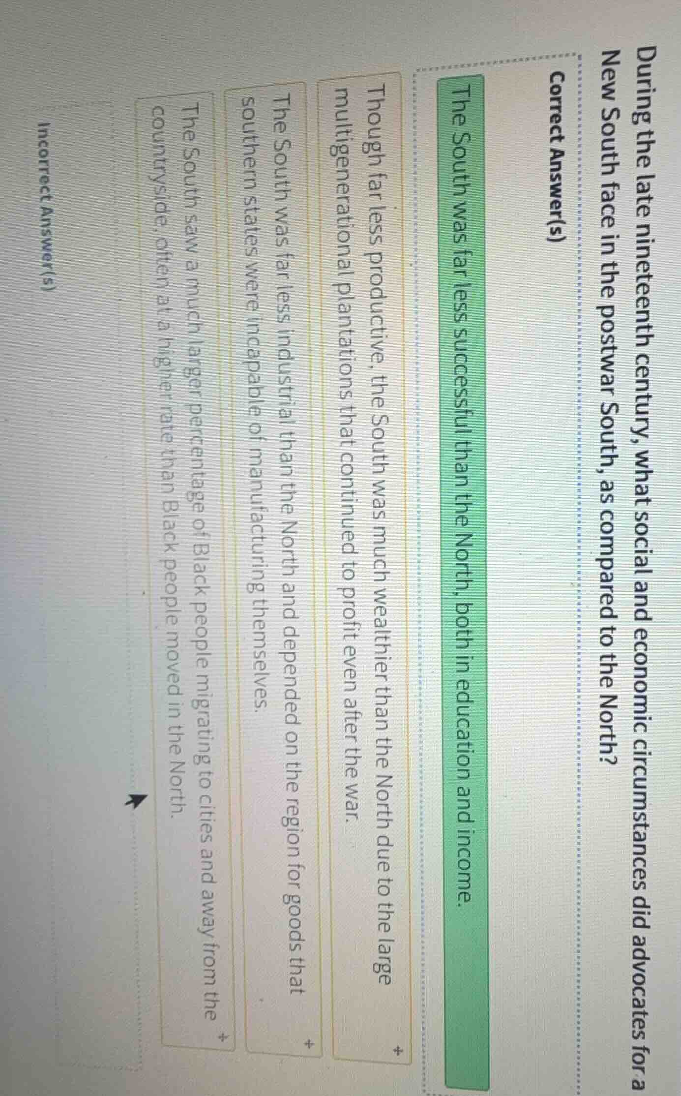 during the late nineteenth century, what social and economic circumstan…