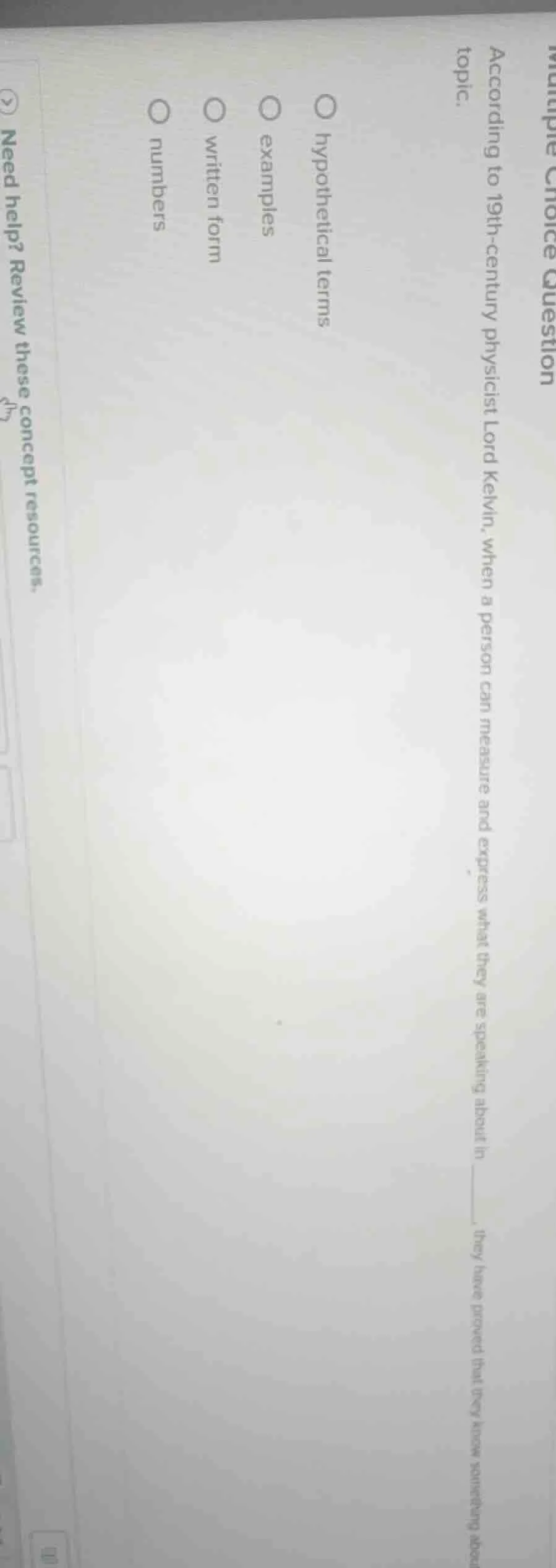 multiple choice question according to 19th - century physicist lord kel…