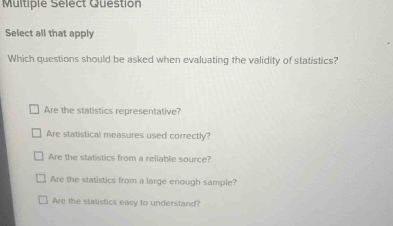 multiple select question select all that apply which questions should b…