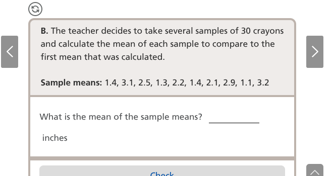 b. the teacher decides to take several samples of 30 crayons and calcul…