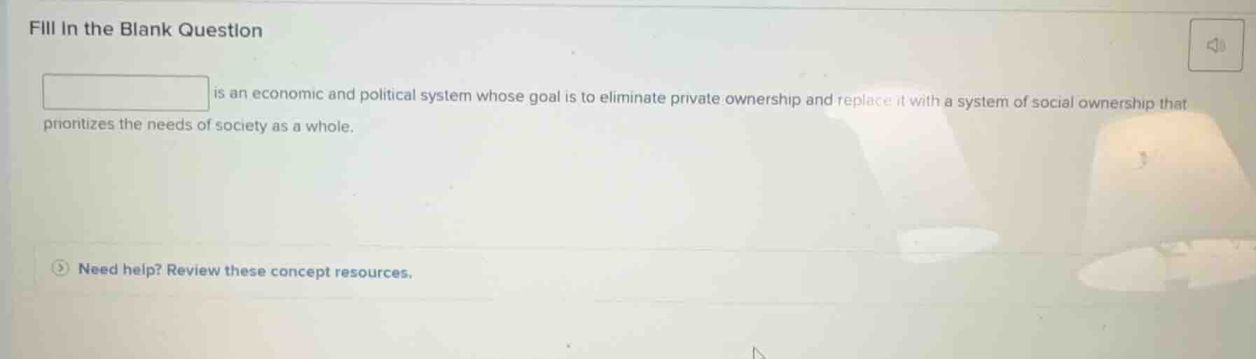 fill in the blank question blank is an economic and political system wh…