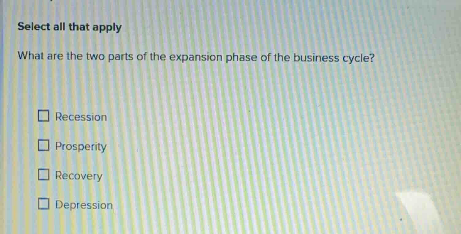 select all that apply what are the two parts of the expansion phase of …