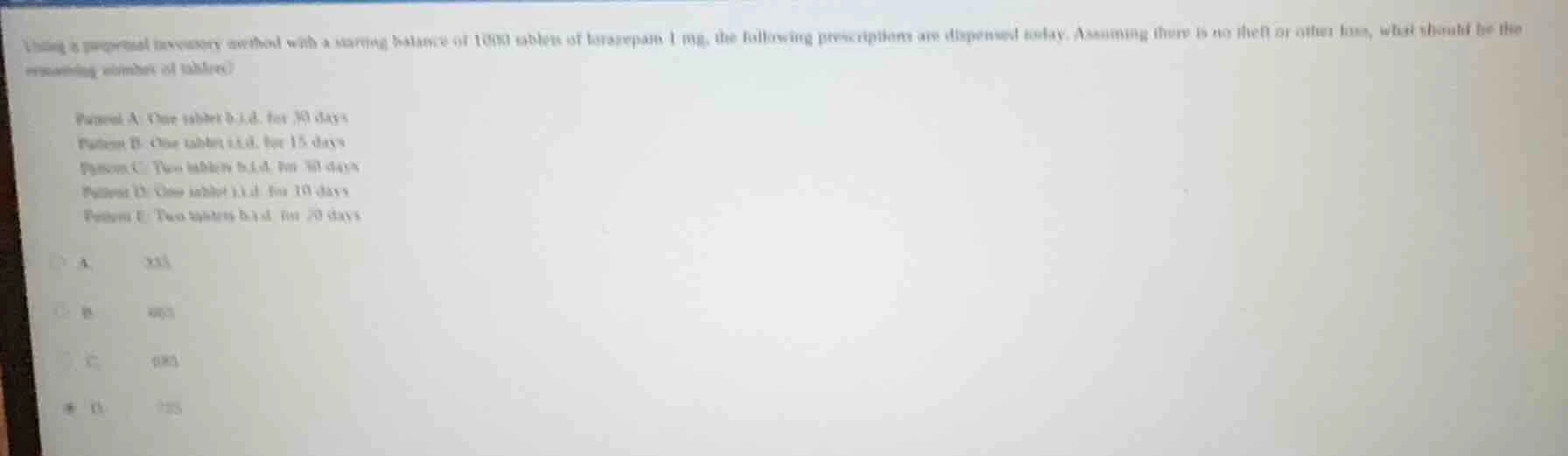 using a perpetual inventory method with a starting balance of 1000 tabl…