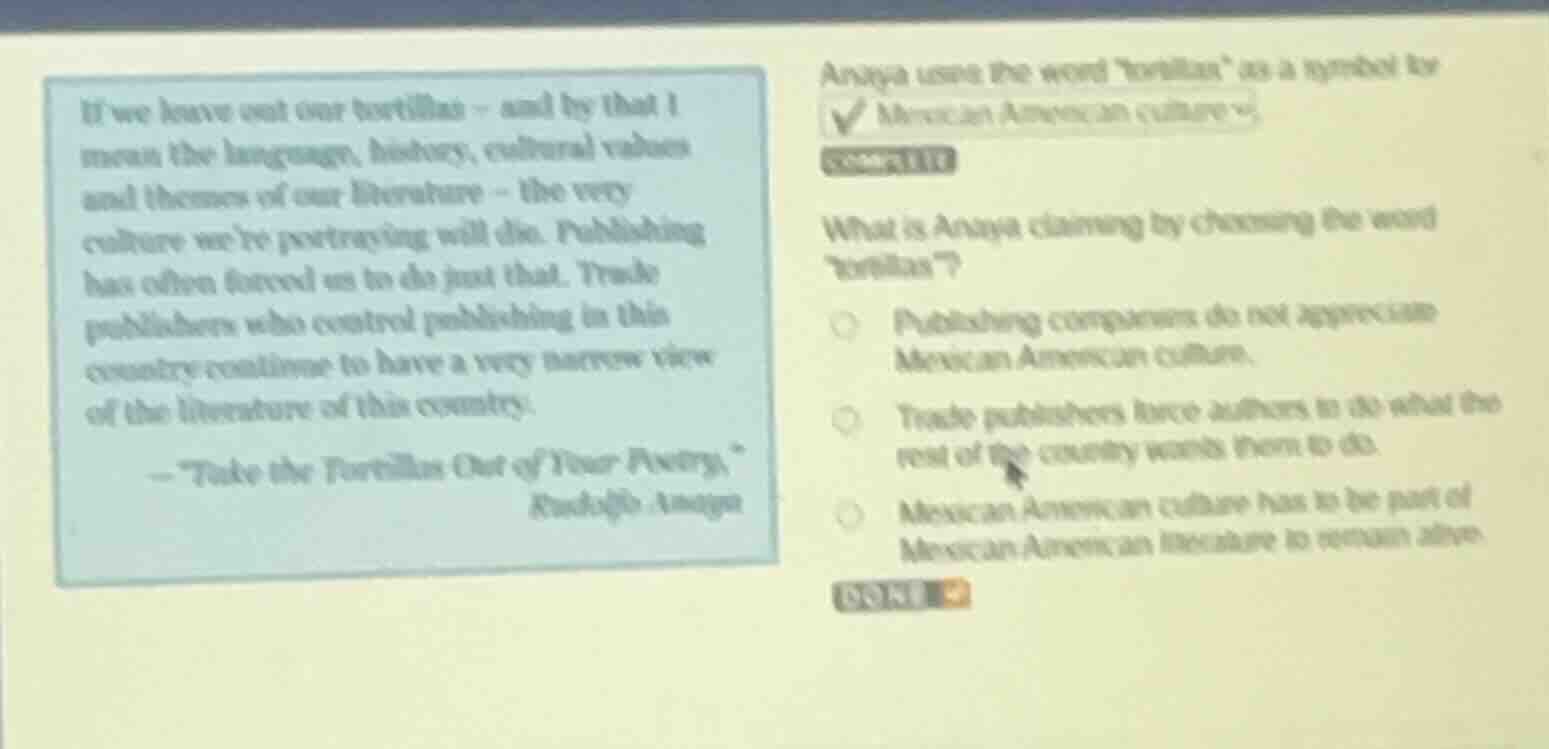 if we leave out our tortillas - and by that i mean the language, histor…