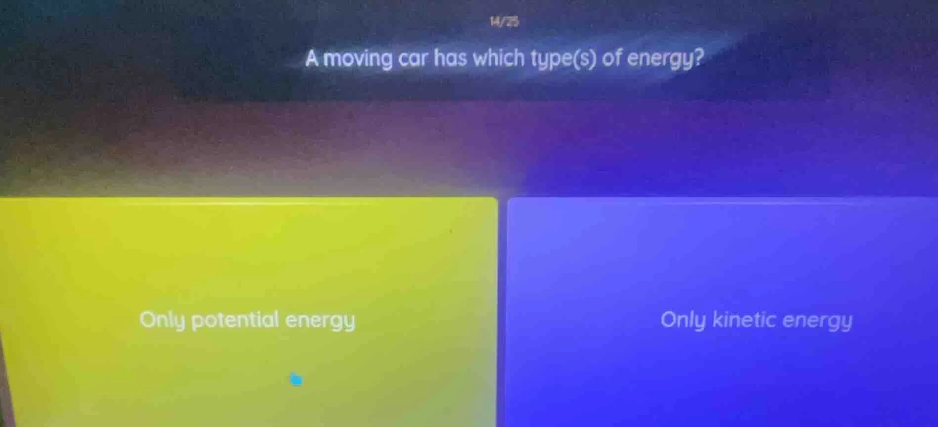 a moving car has which type(s) of energy? only potential energy only ki…