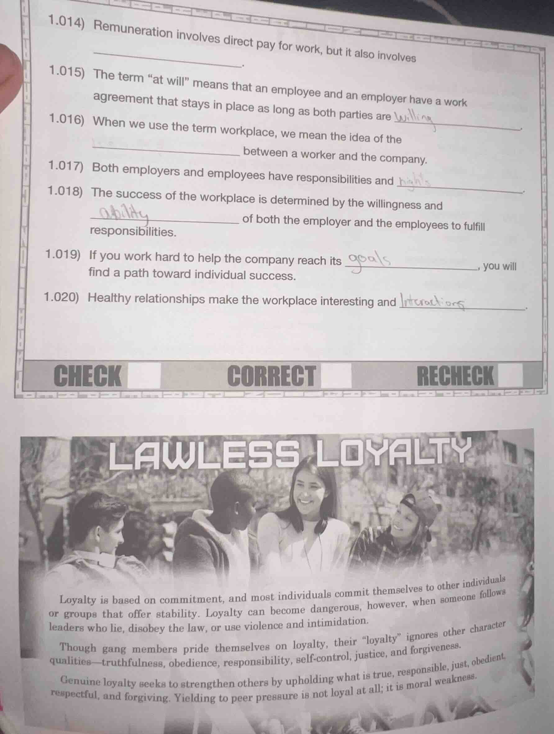 1.014) remuneration involves direct pay for work, but it also involves …