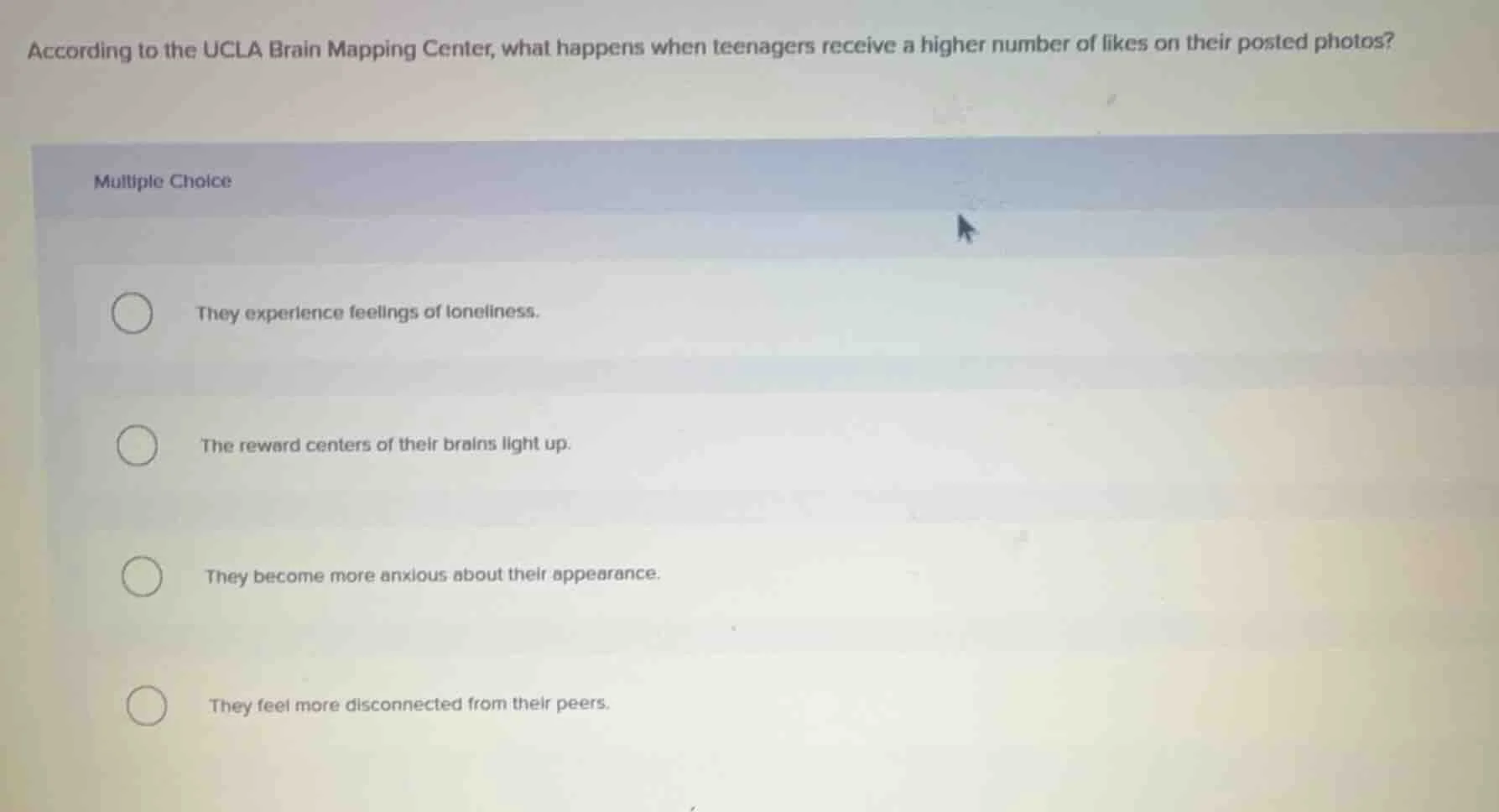 according to the ucla brain mapping center, what happens when teenagers…