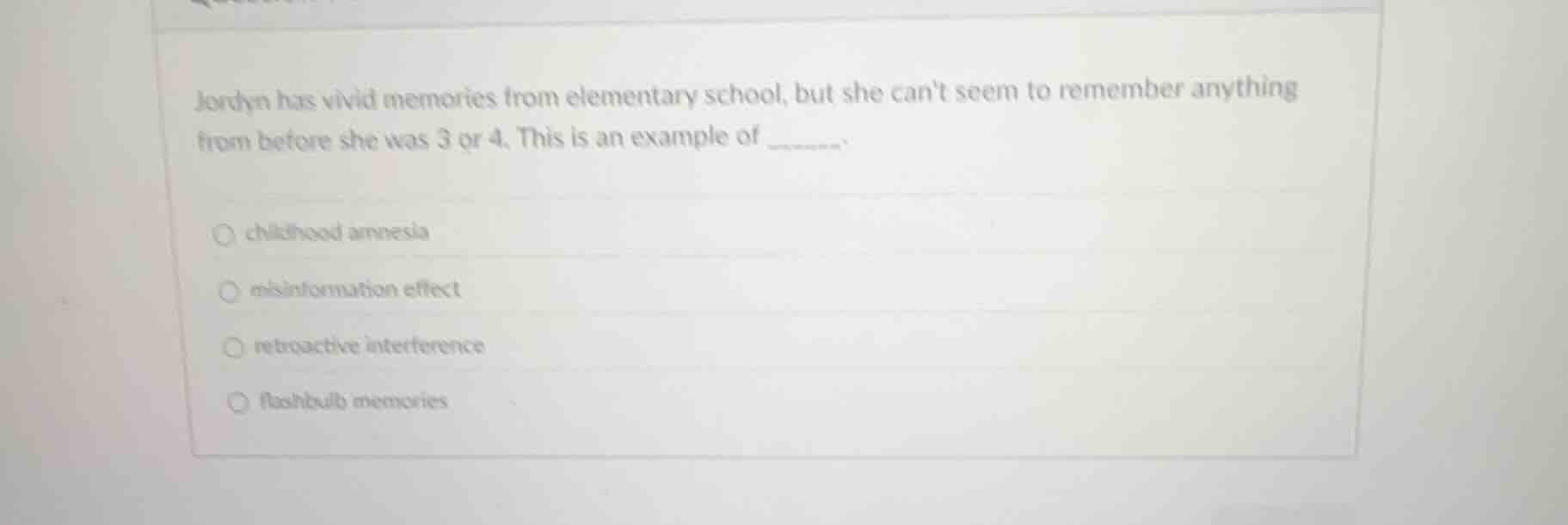 jordyn has vivid memories from elementary school, but she cant seem to …