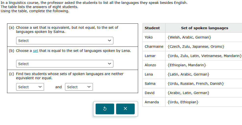 in a linguistics course, the professor asked the students to list all t…
