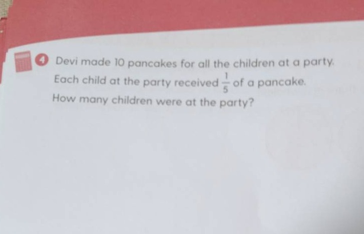 devi made 10 pancakes for all the children at a party. each child at th…