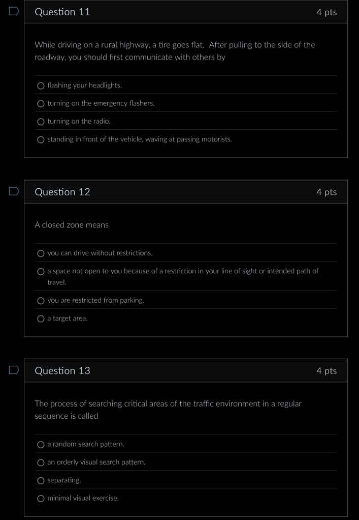 question 11 while driving on a rural highway, a tire goes flat. after p…