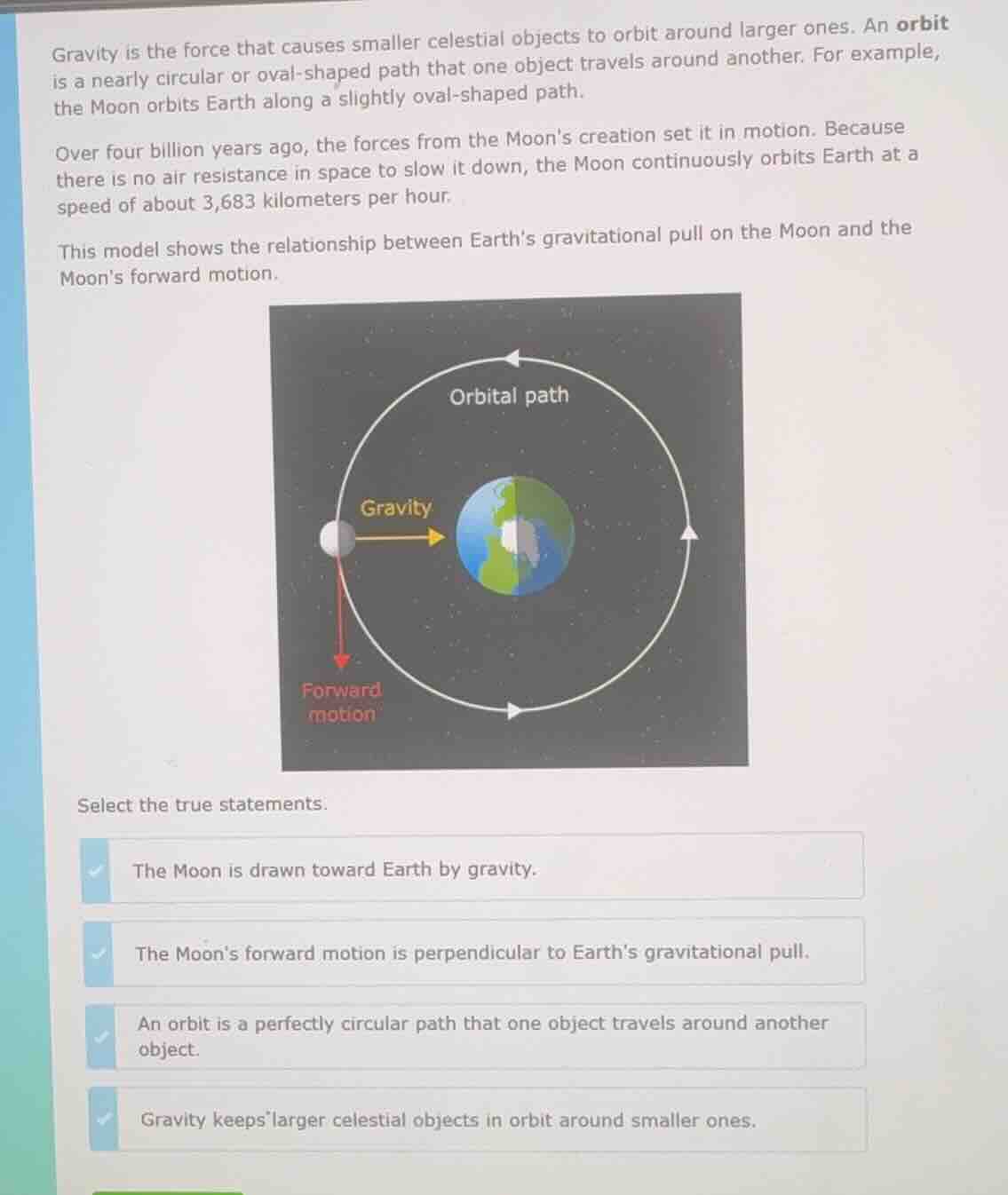 gravity is the force that causes smaller celestial objects to orbit aro…