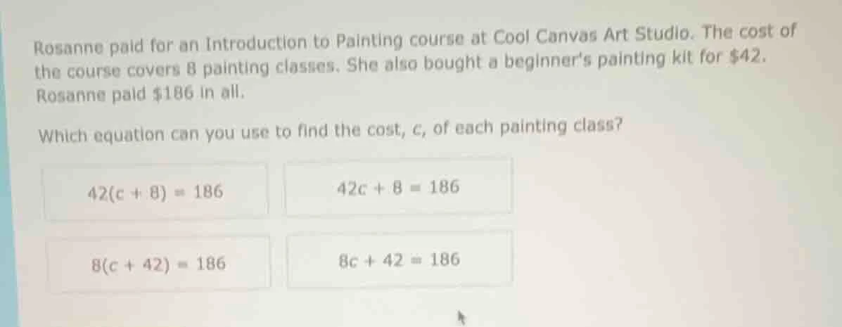 rosanne paid for an introduction to painting course at cool canvas art …