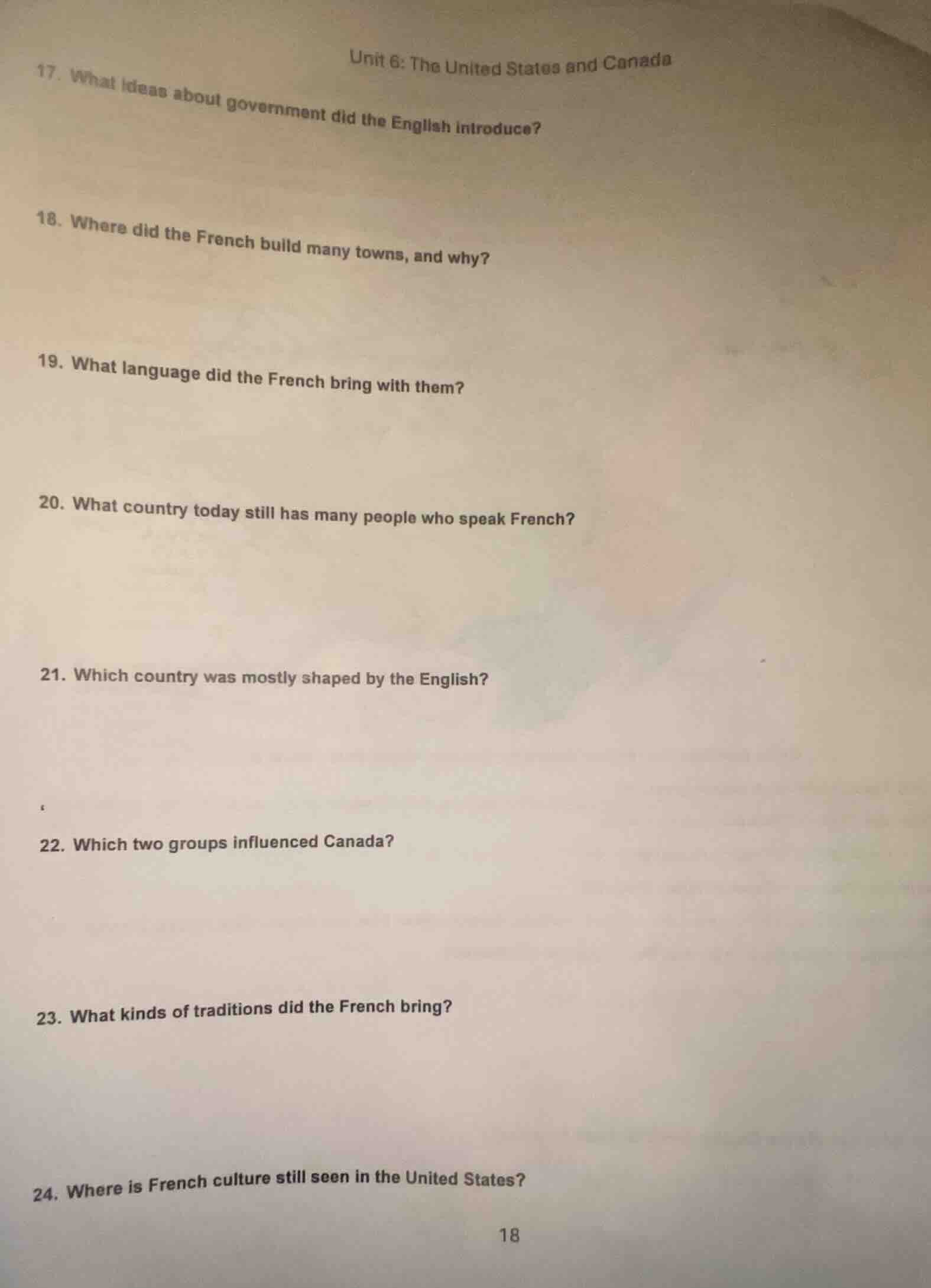 unit 6: the united states and canada 17. what ideas about government di…