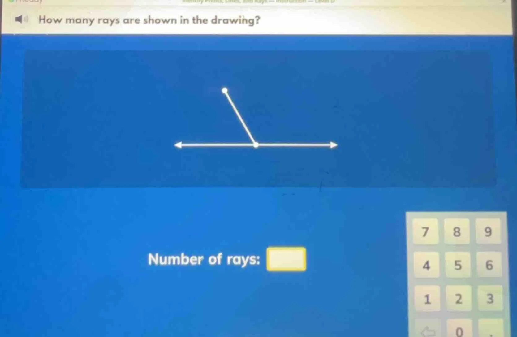 how many rays are shown in the drawing? number of rays:
