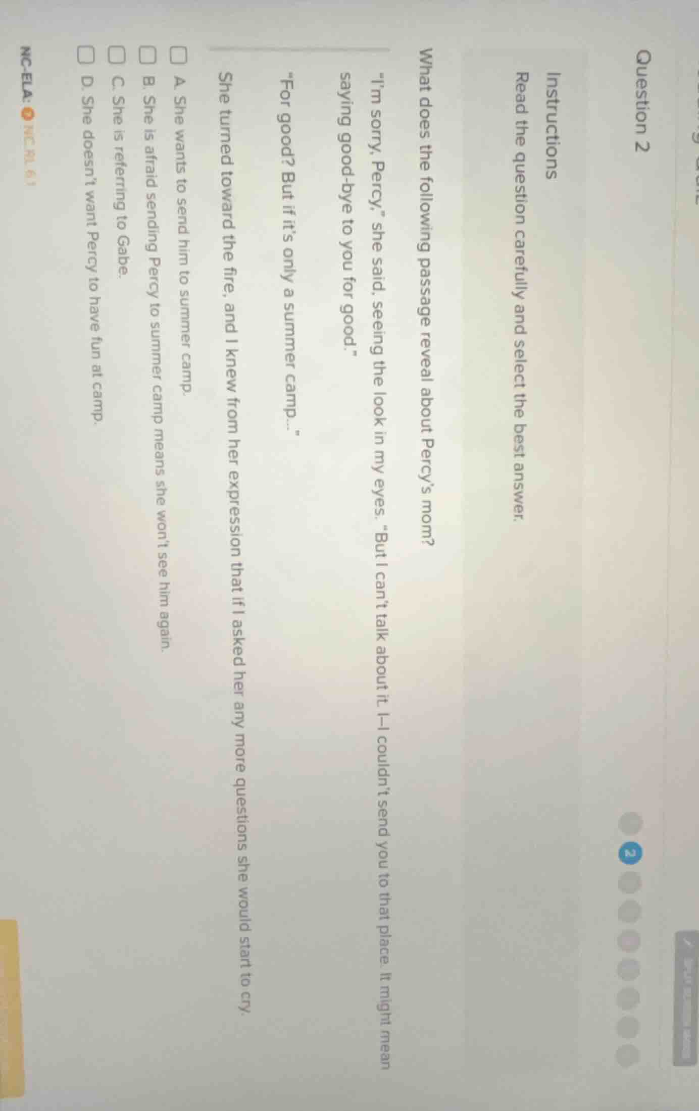 question 2 instructions read the question carefully and select the best…