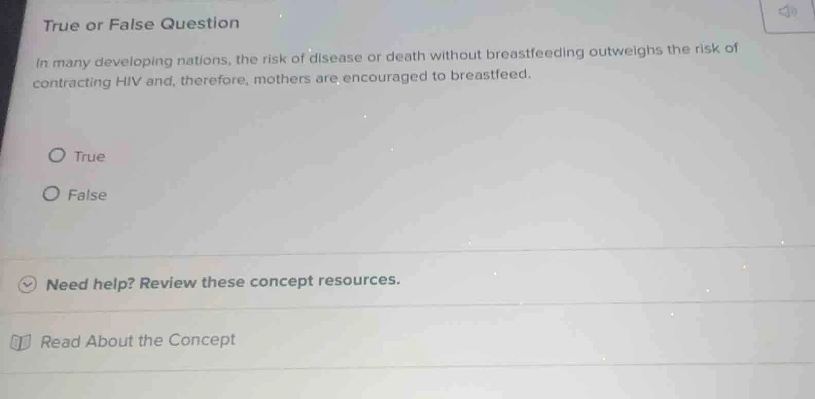 true or false question in many developing nations, the risk of disease …