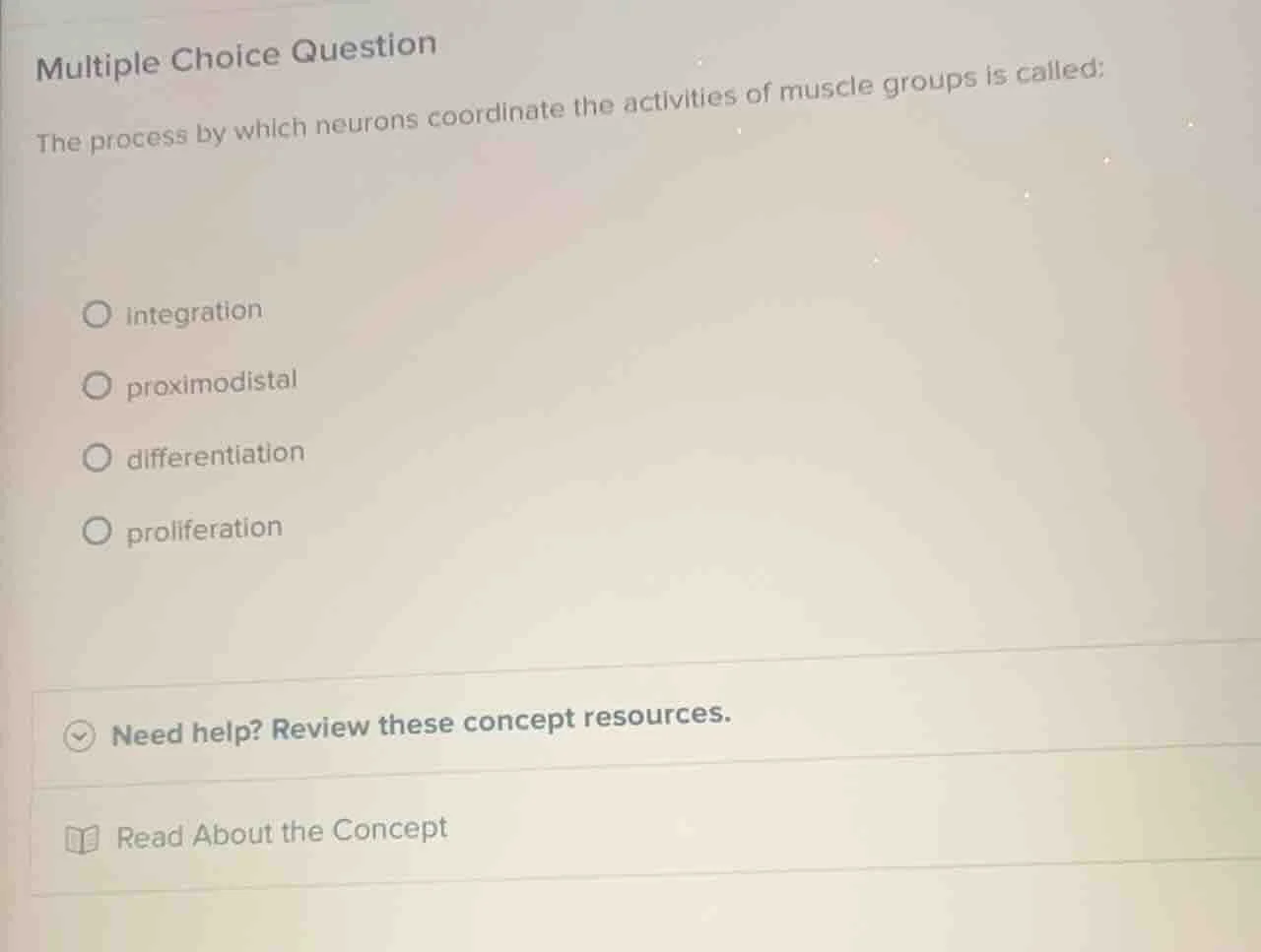 multiple choice question the process by which neurons coordinate the ac…