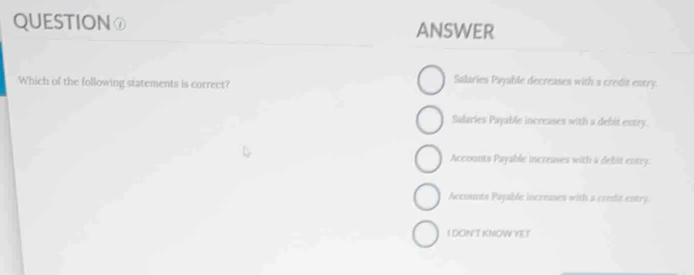 question which of the following statements is correct? answer salaries …