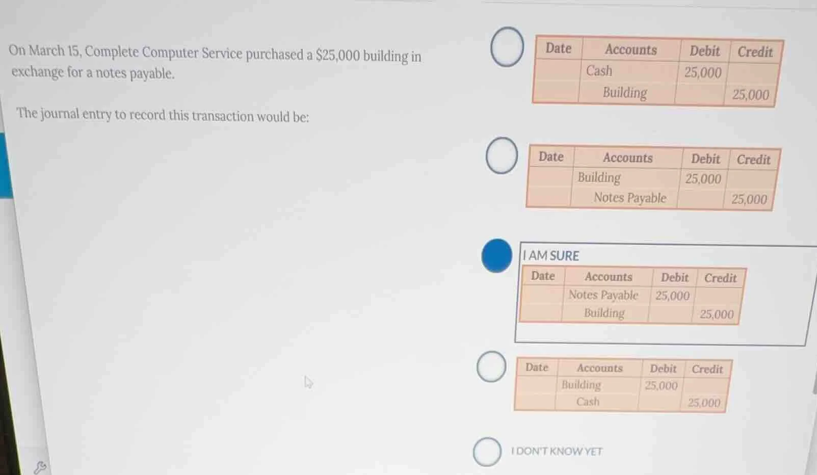 on march 15, complete computer service purchased a $25,000 building in …